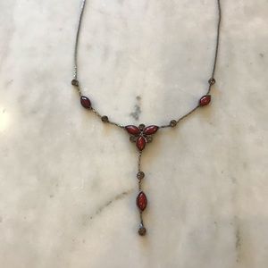 Beaded dangle necklace